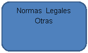 Rectngulo redondeado: Normas  Legales
Otras
