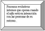 Bisel: Procesos evolutivos internos que operan cuando el nio est en interaccin con las personas de su entorno.